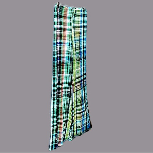 Urban Outfitters NWT Margot Tie Dye Plaid Pants, S - Picture 7 of 13